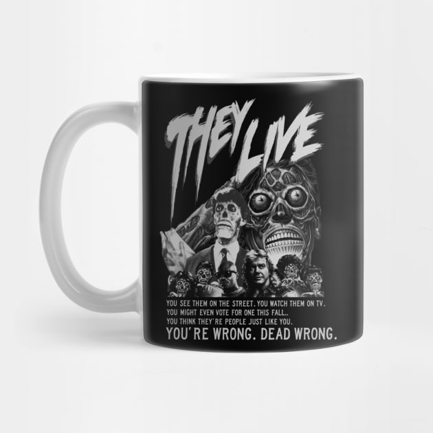 They Live, Classic Sci-Fi, (Black & White) by The Dark Vestiary